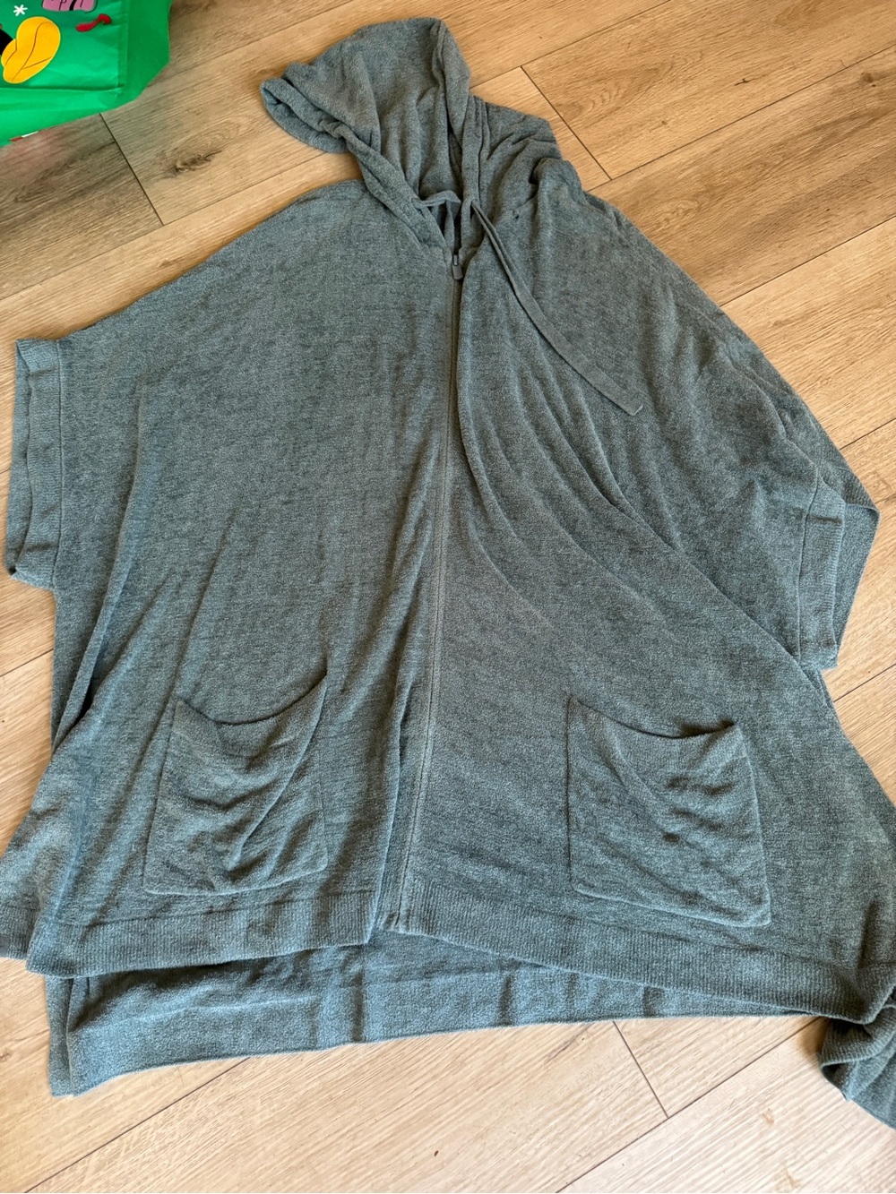 Barefoot Dreams Cozy Zip Hoodie - Light Gray